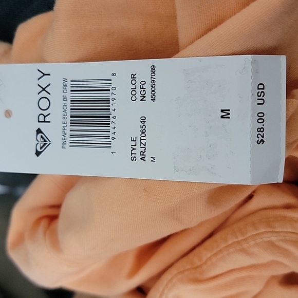 Roxy Orange Pineapple Shirt Size M - Picture 6 of 6